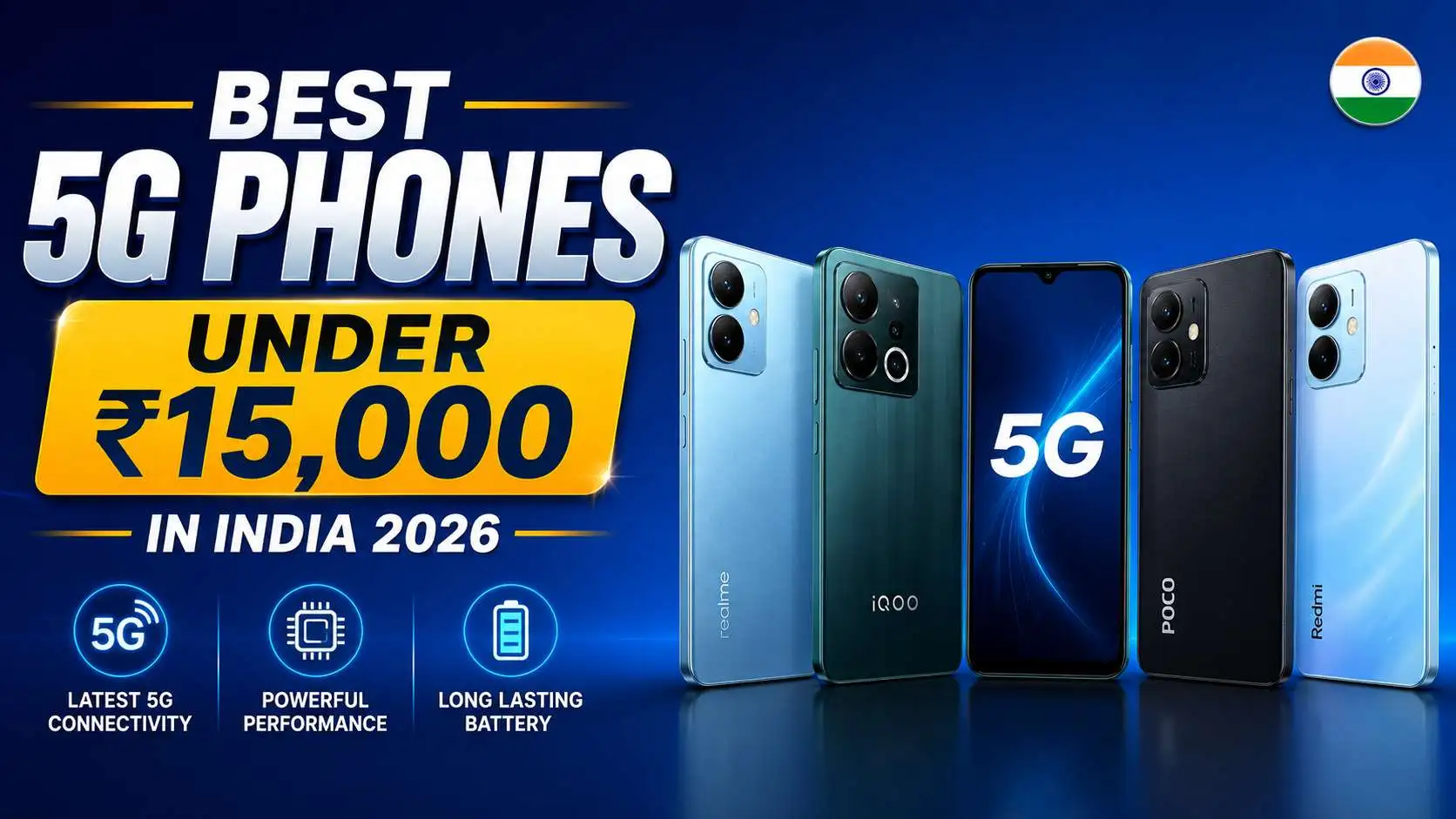 Best 5G Phones Under 15000 in India 2026
